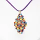 Symphony - Xochitl Rhombus M-Purple Suedine - 1